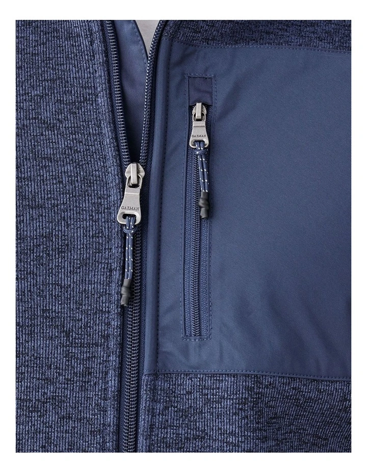 GAZFLEX Zip Through Sweat Denim Mix image 6