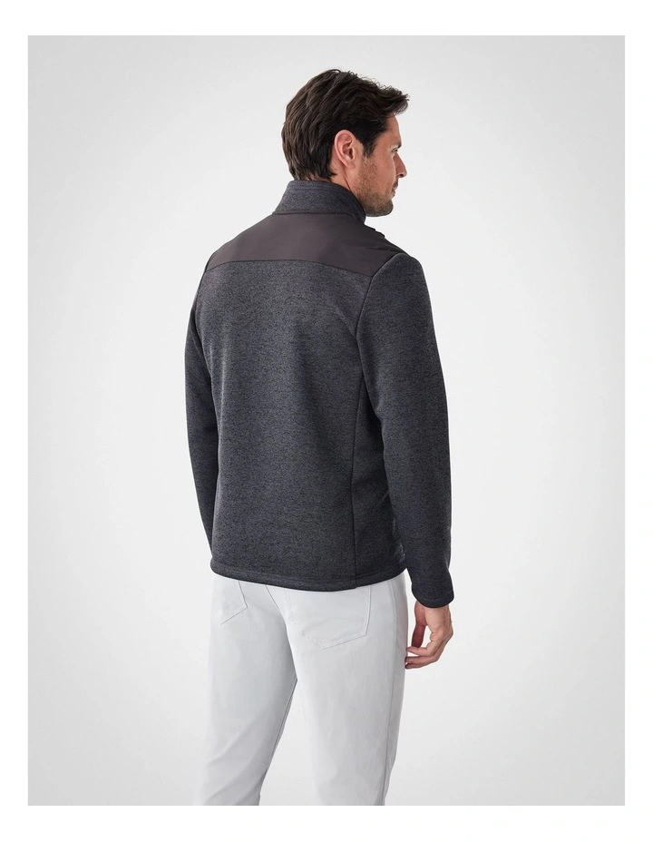 GAZFLEX Zip Through Sweat Charcoal image 2