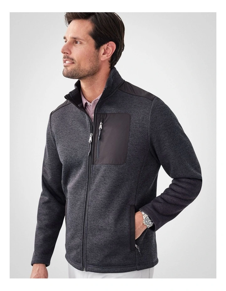 GAZFLEX Zip Through Sweat Charcoal image 3