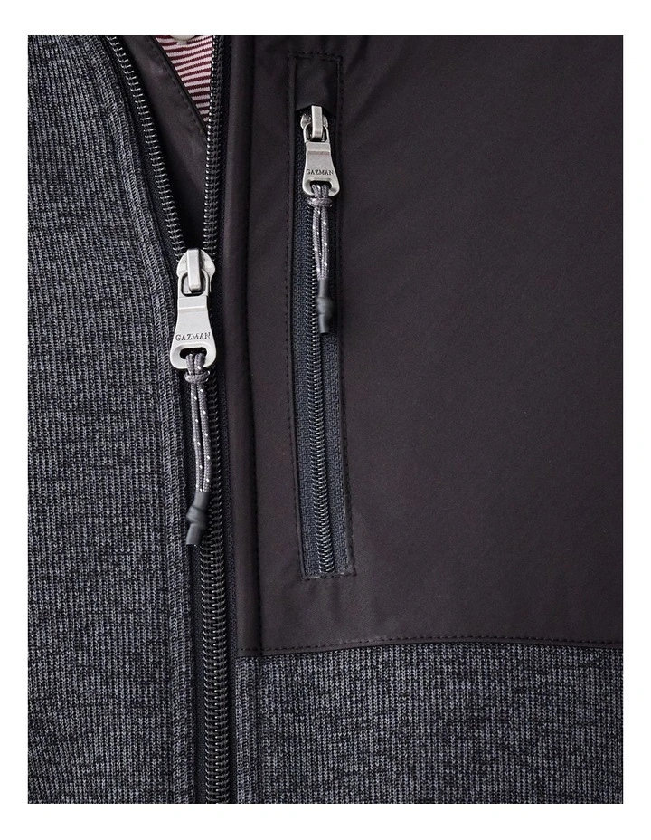 GAZFLEX Zip Through Sweat Charcoal image 6