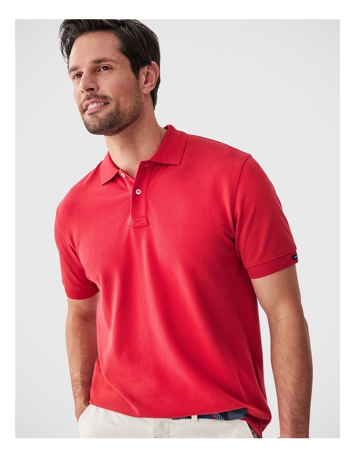 Classic Pique Polo Red image 3