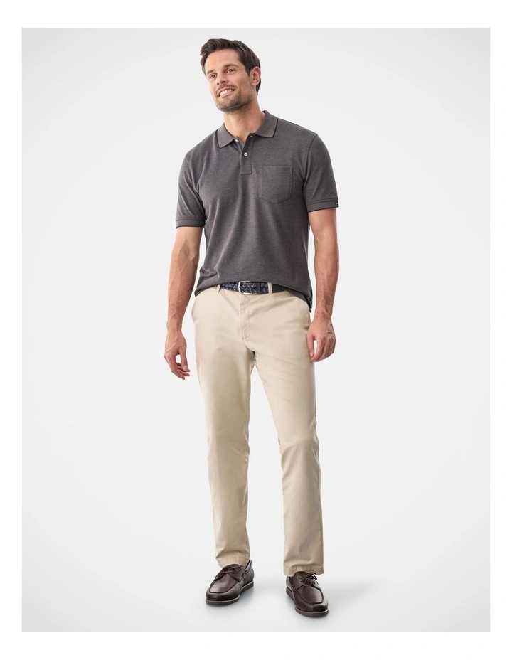Oxford Pocket Polo Charcoal image 5