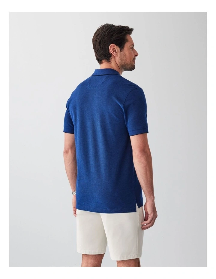 Oxford Pocket Polo Deep Blue image 2
