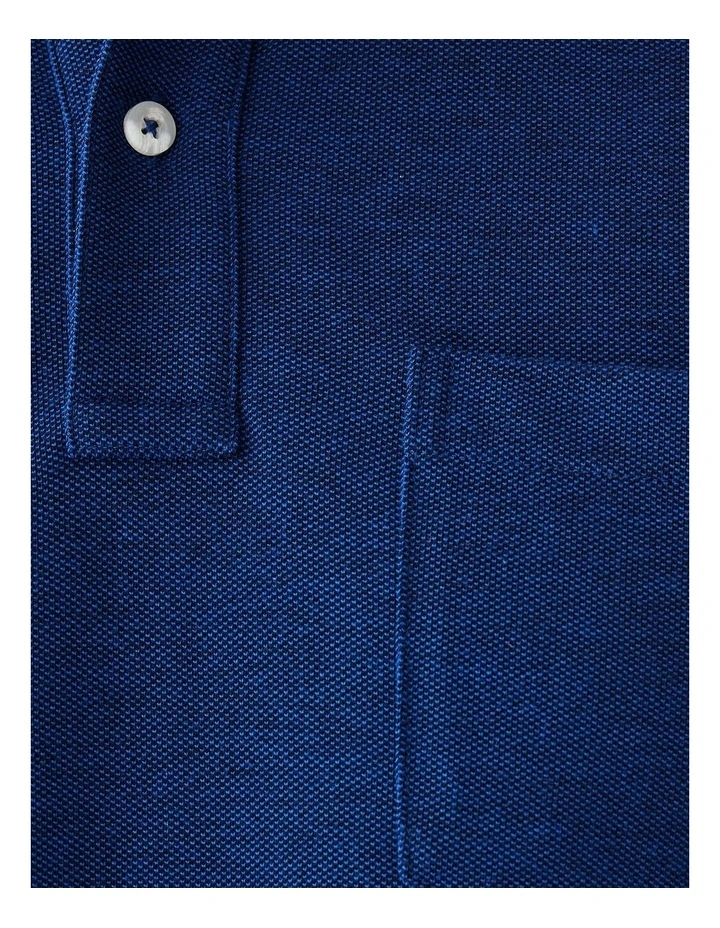 Oxford Pocket Polo Deep Blue image 5