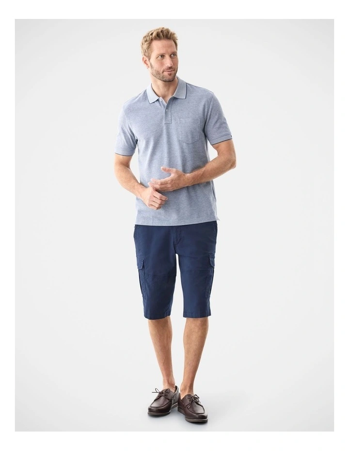 Oxford Pocket Polo Navy image 5