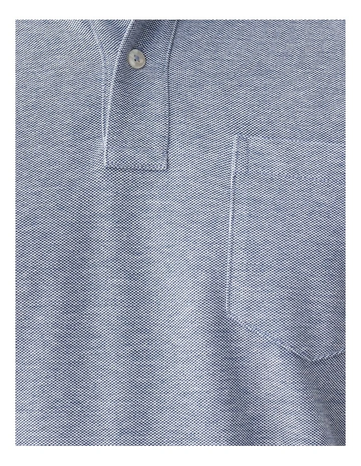 Oxford Pocket Polo Navy image 6