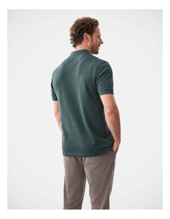 Oxford Pocket Polo Dark Forest image 2