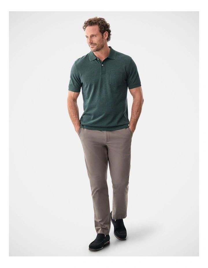 Oxford Pocket Polo Dark Forest image 5