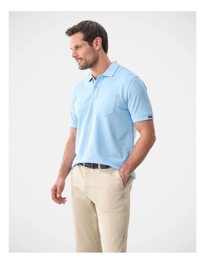 Oxford Pocket Polo Bright Blue image 4