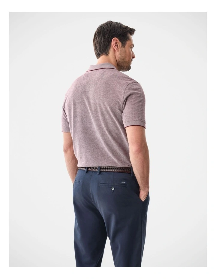 Oxford Pocket Polo Burgundy image 2