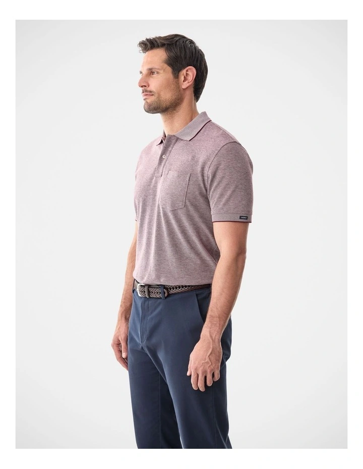 Oxford Pocket Polo Burgundy image 4