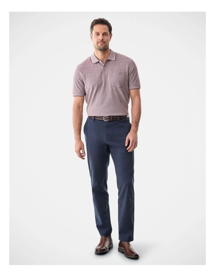Oxford Pocket Polo Burgundy image 5