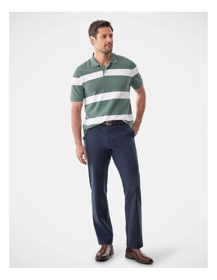 Bold Stripe Polo Dark Forest image 5