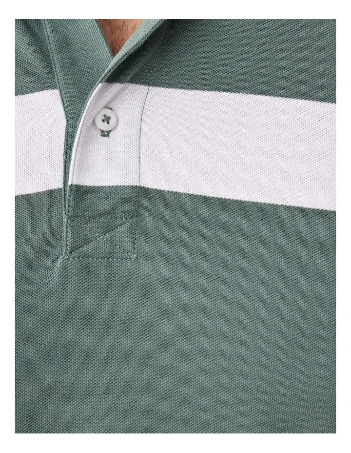 Bold Stripe Polo Dark Forest image 6