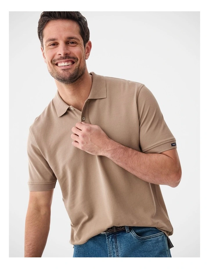 Classic Pique Polo Mocha image 4