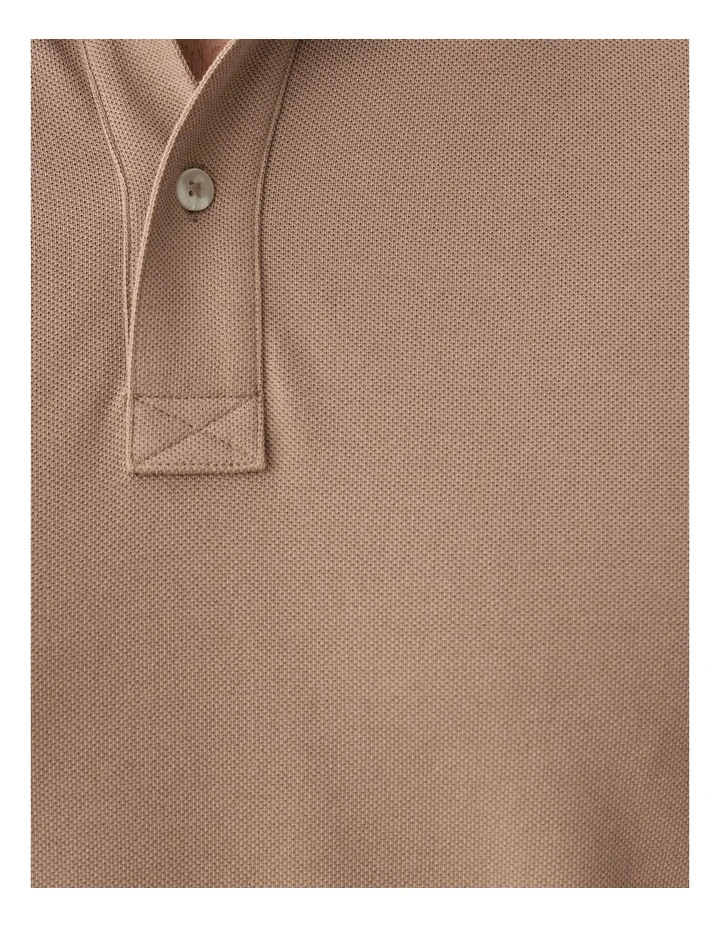 Classic Pique Polo Mocha image 6