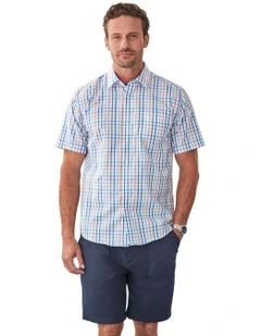 Easy Care Check Short Sleeve Shirt in Multi