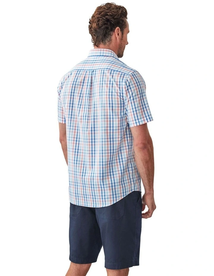 Easy Care Check Short Sleeve Shirt in Multi image 2