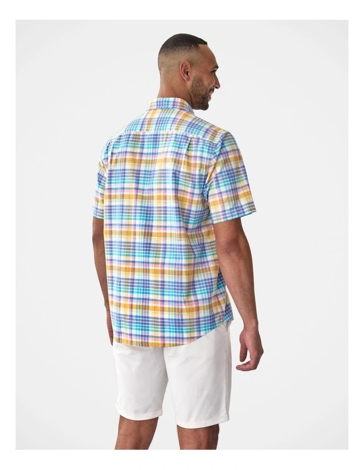 Casual Multi Check Short Sleeve Shirt Multi image 2