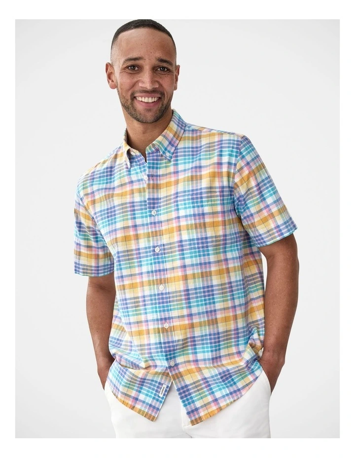 Casual Multi Check Short Sleeve Shirt Multi image 3