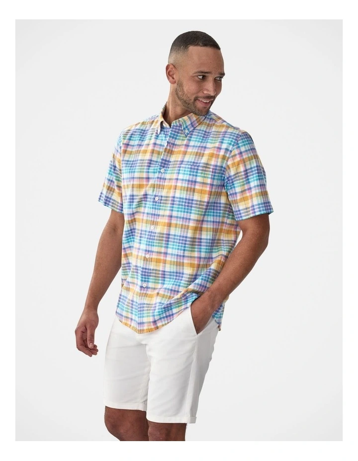 Casual Multi Check Short Sleeve Shirt Multi image 4