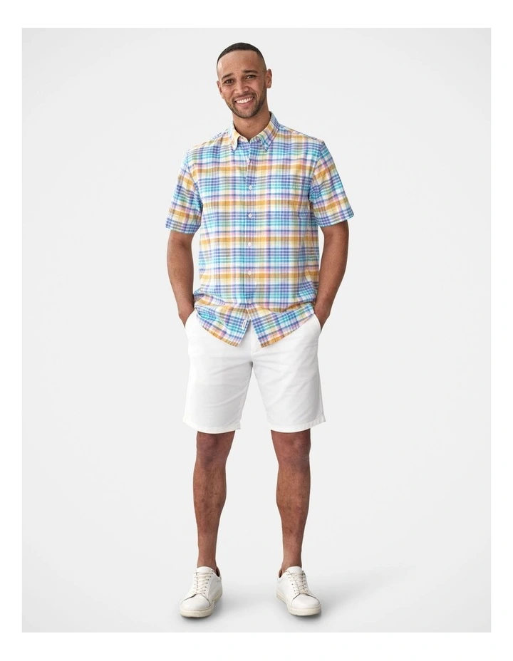 Casual Multi Check Short Sleeve Shirt Multi image 5