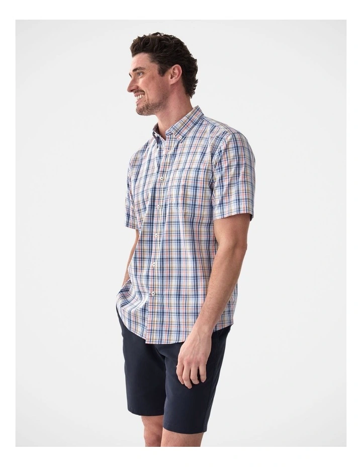 Easy Care Multi Check Short Sleeve Shirt Multi Check image 4