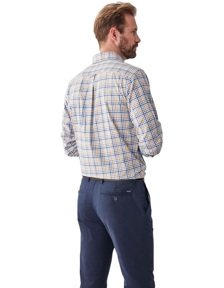 Easy Care Multi Check Long Sleeve Shirt in Multi Check image 2