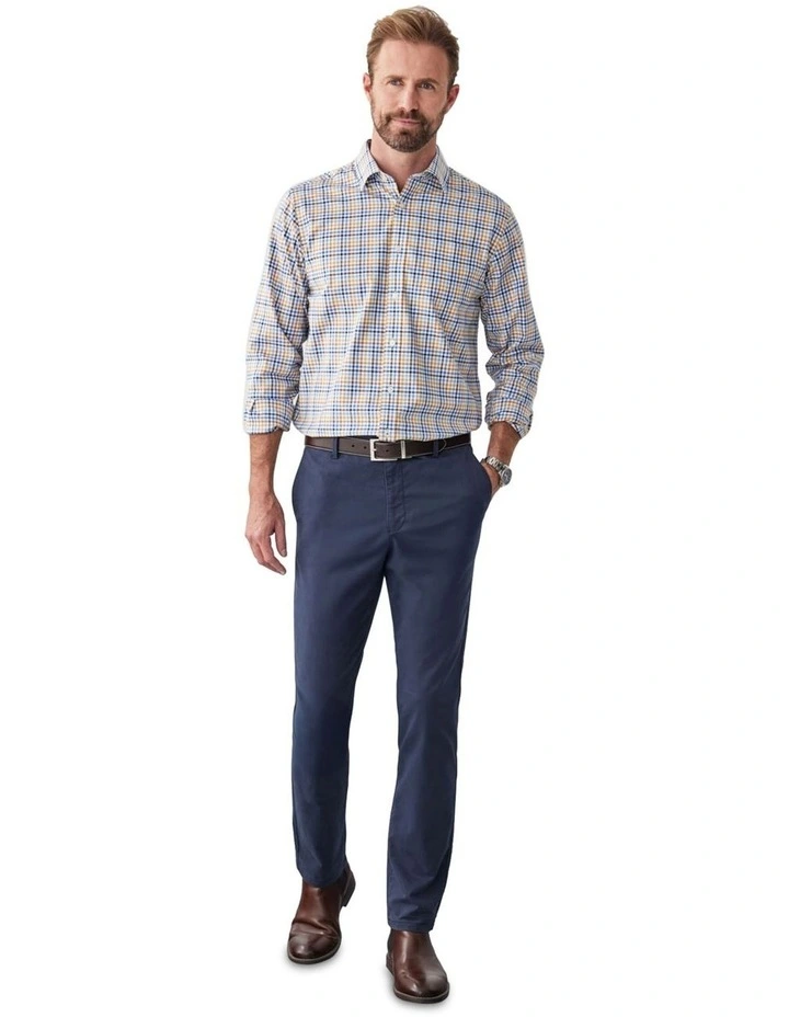 Easy Care Multi Check Long Sleeve Shirt in Multi Check image 5