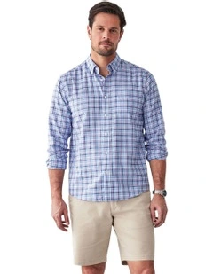 Easy Care Multi Check Long Sleeve Shirt in Multi
