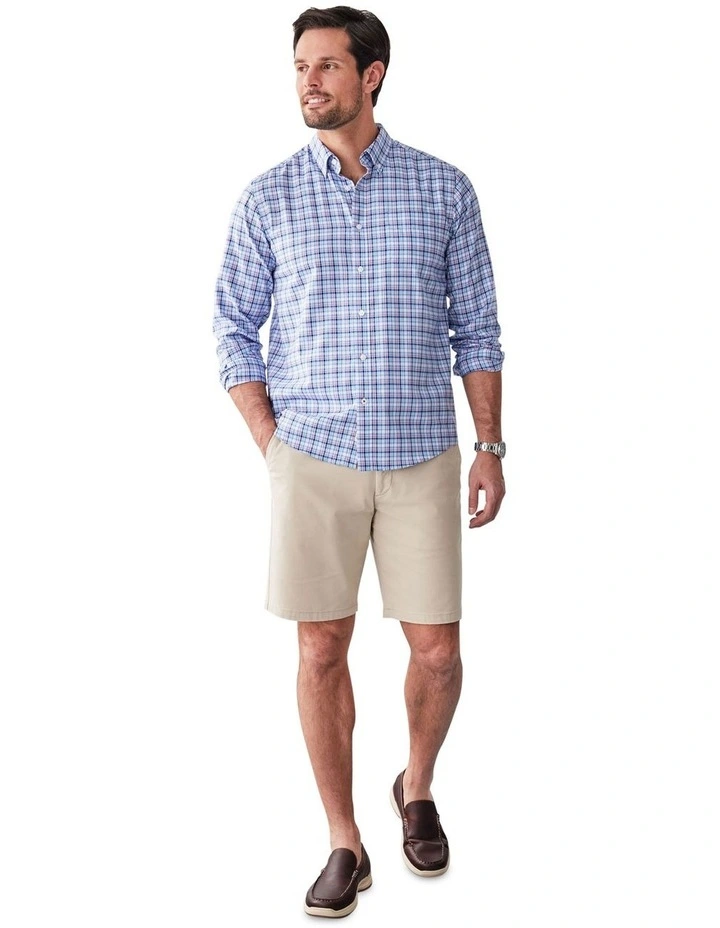 Easy Care Multi Check Long Sleeve Shirt in Multi image 5