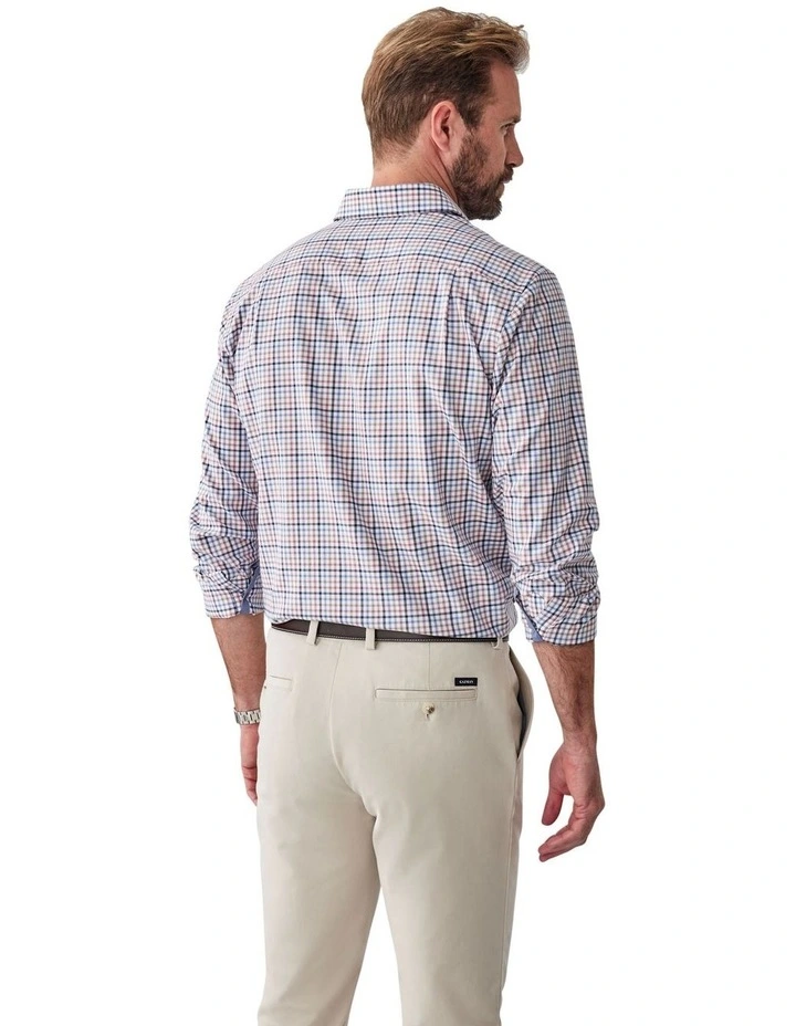 Easy Care Check Long Sleeve Shirt in Multi image 2