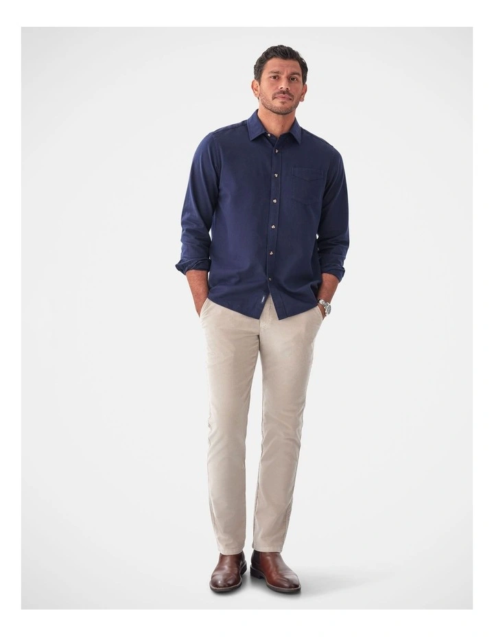 Casual Bedford Long Sleeve Shirt Midnight image 5