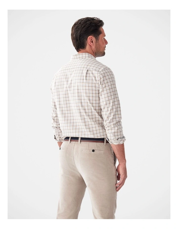 Easy Care Oxford Check Long Sleeve Shirt in Multi Check image 2