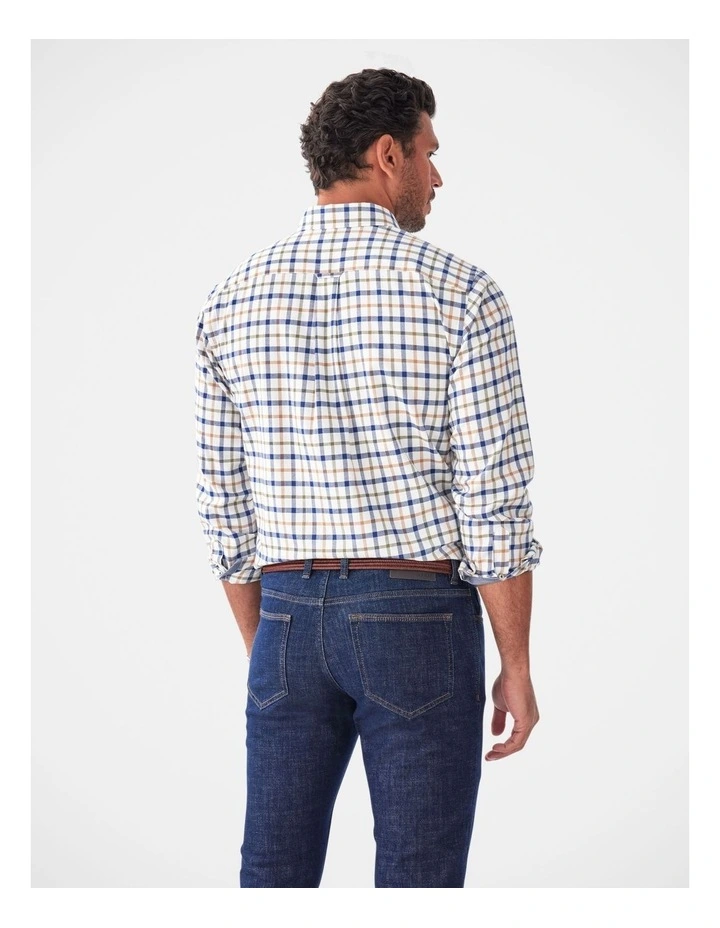 Brushed Twill Check Long Sleeve Shirt Multi Check image 2