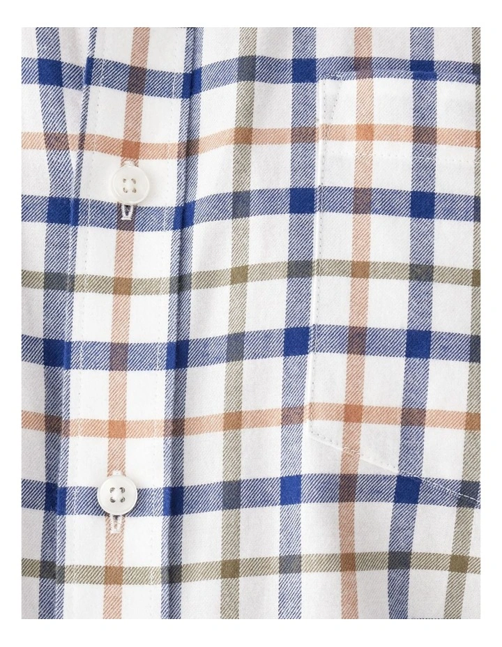 Brushed Twill Check Long Sleeve Shirt Multi Check image 6