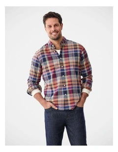 Casual Multi Check Long Sleeve Shirt Multi Check