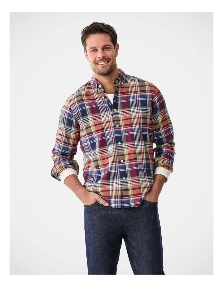 Casual Multi Check Long Sleeve Shirt Multi Check image 1