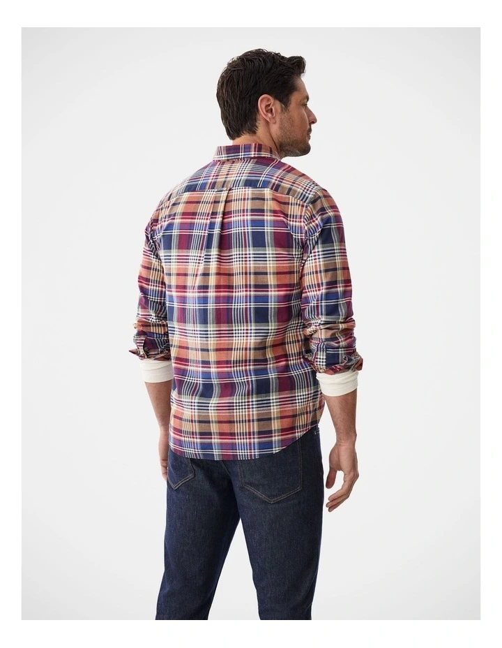 Casual Multi Check Long Sleeve Shirt Multi Check image 2