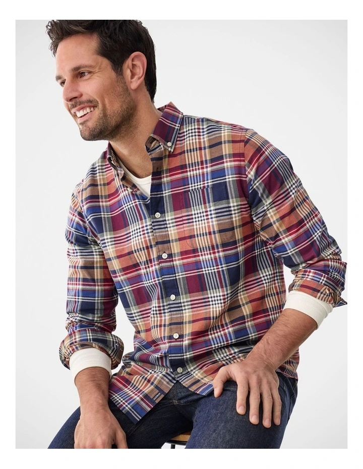 Casual Multi Check Long Sleeve Shirt Multi Check image 3