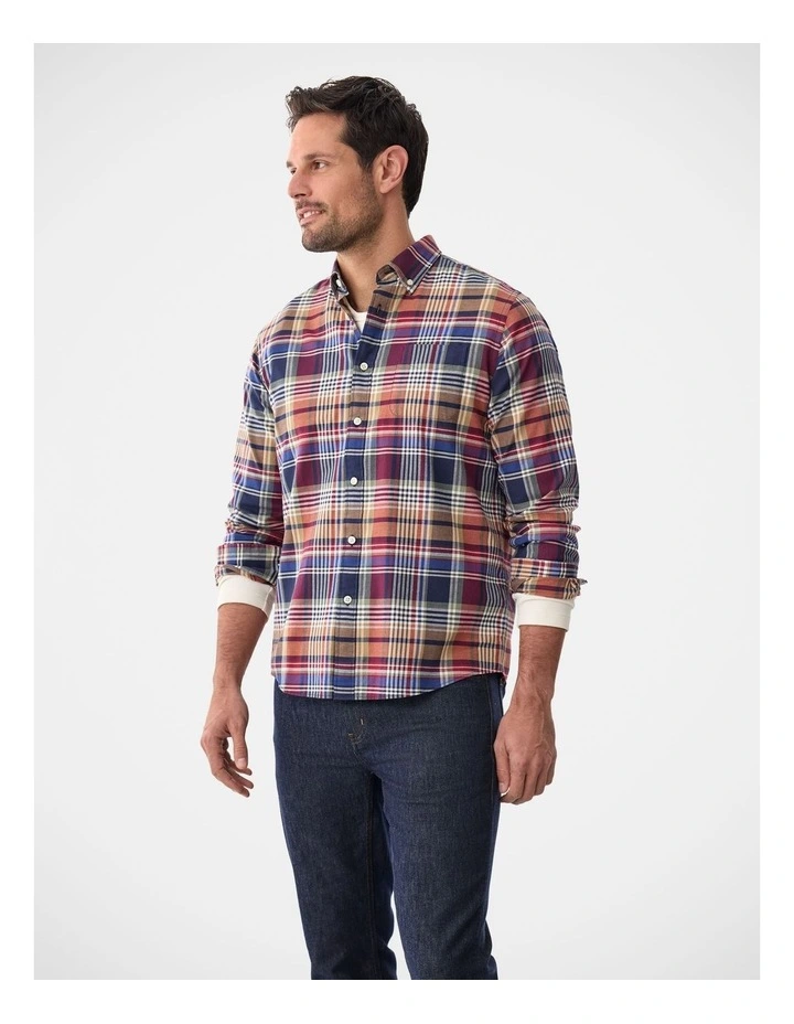 Casual Multi Check Long Sleeve Shirt Multi Check image 4