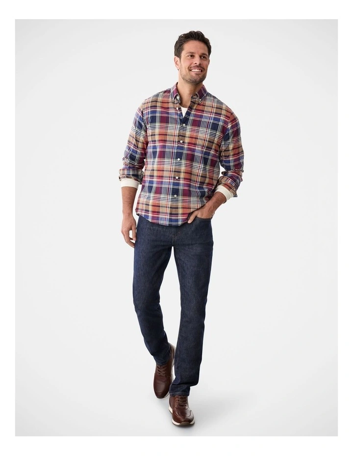 Casual Multi Check Long Sleeve Shirt Multi Check image 5