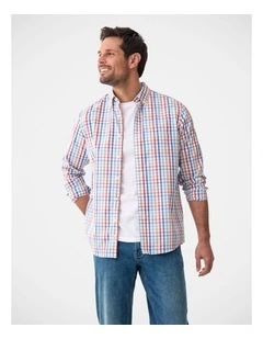 Easy Care Multi Check Long Sleeve Shirt Multi Check