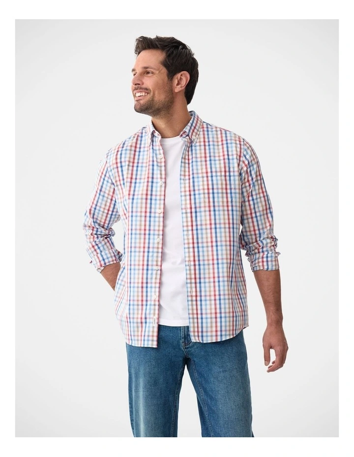 Easy Care Multi Check Long Sleeve Shirt Multi Check image 1