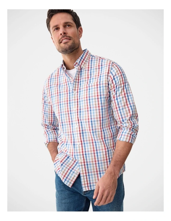 Easy Care Multi Check Long Sleeve Shirt Multi Check image 3