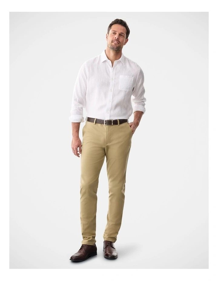 Pure French Linen Long Sleeve Shirt White image 5