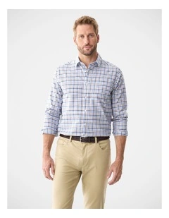 Easy Care Oxford Multi Check Long Sleeve Shirt Multi Check