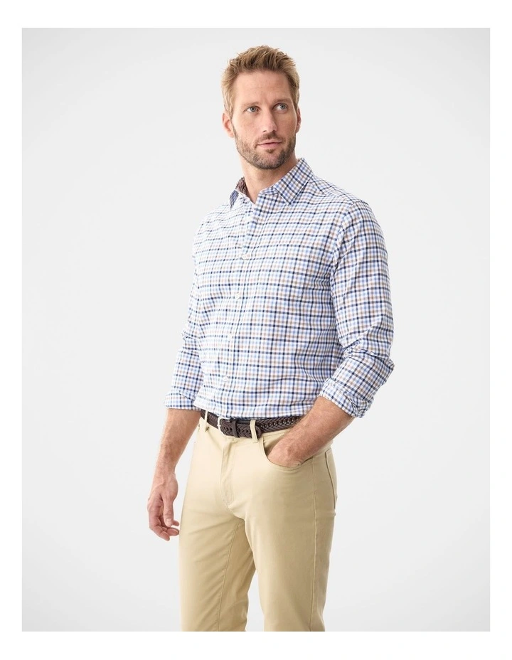 Easy Care Oxford Multi Check Long Sleeve Shirt Multi Check image 4