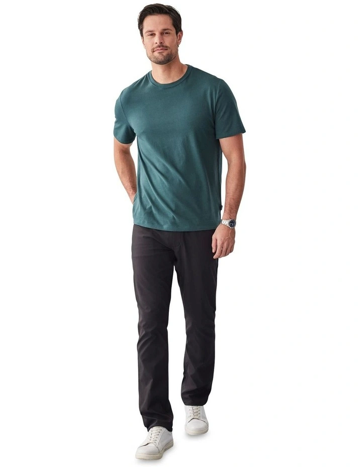 Basic Crew T/Shirt in Dark Green image 5
