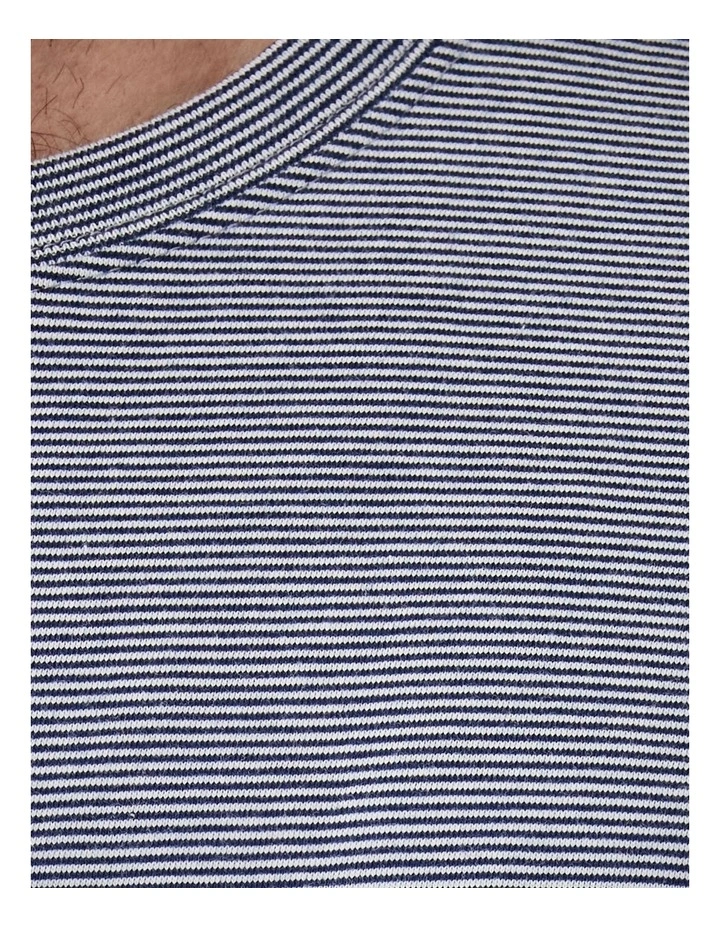 Weekend Stripe Crew T-shirt in Blue image 5
